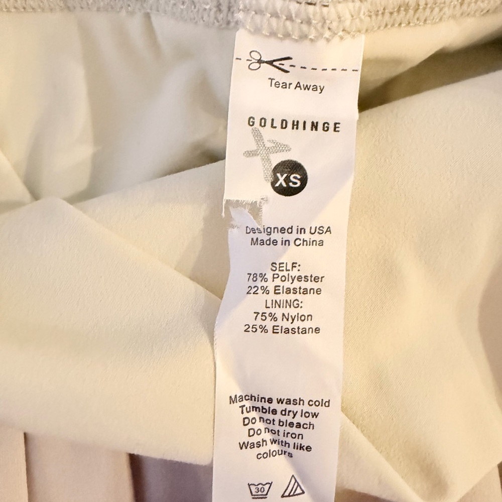 GOLD HINGE // Tiered Pleated Tennis Skirt NWT - Picture 11 of 11